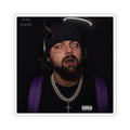 Dark Halo Portrait Sticker — Edgy Music Artist Kiss-Cut Sticker
