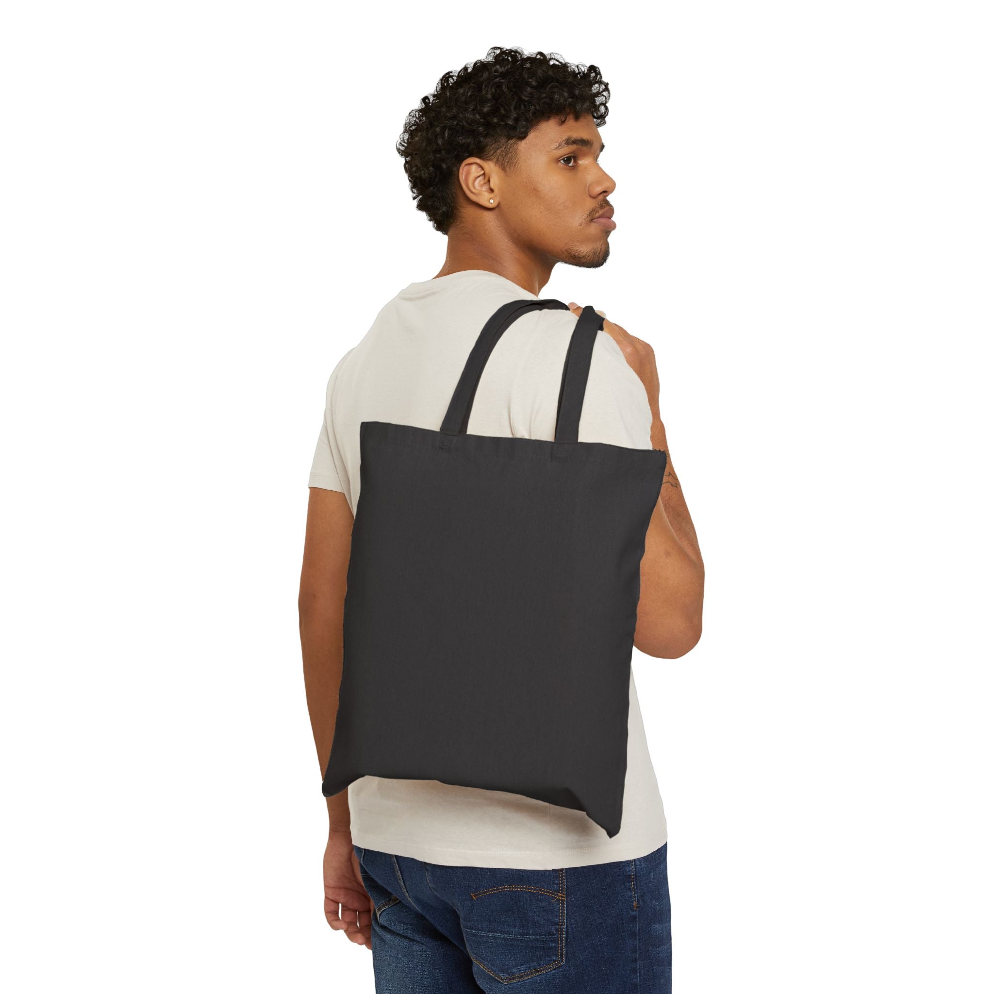 Cotton Canvas Tote Bag — 48Lonely Script Logo Eco Shopper