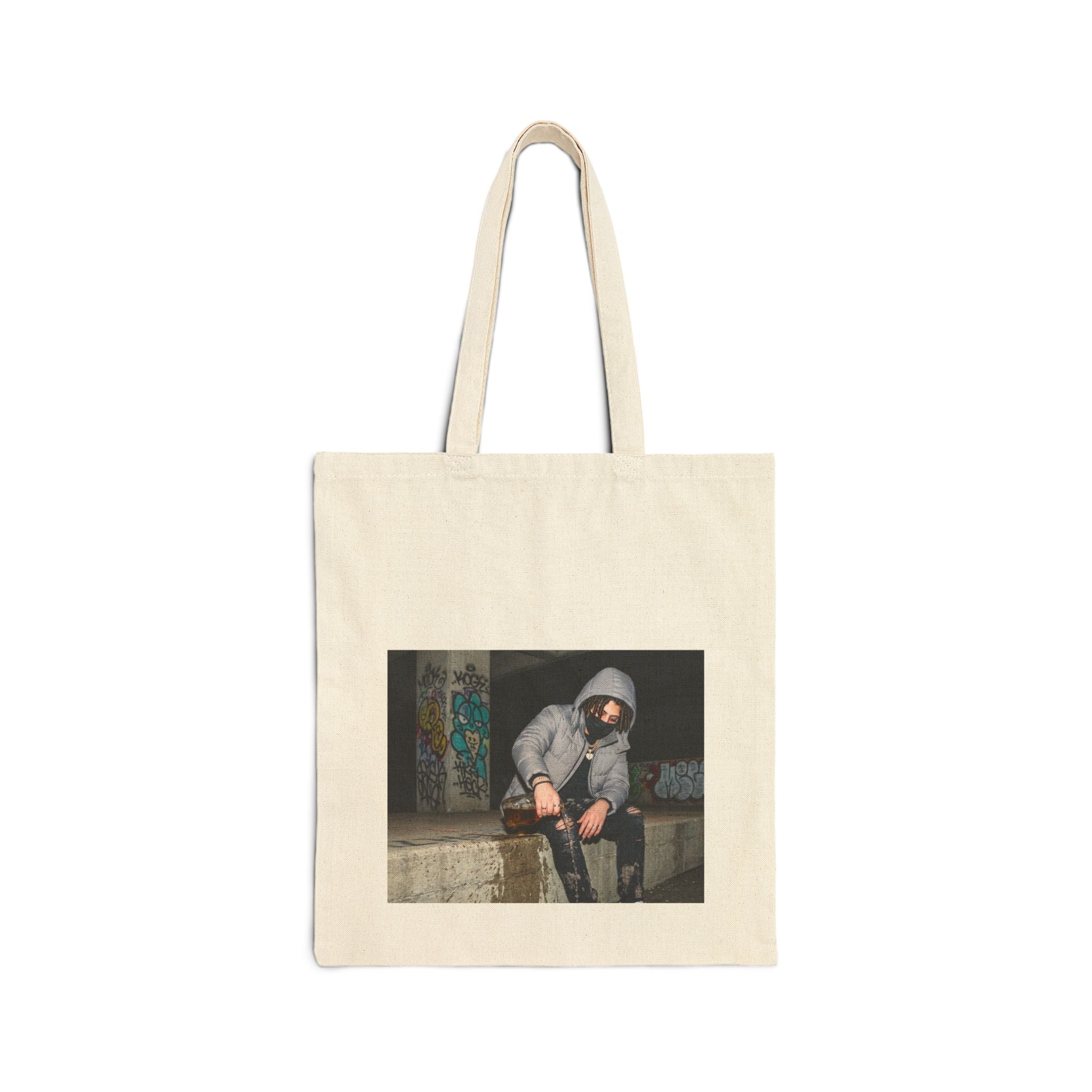 Canvas Tote Bag — Urban Hoodie Photo Printed Reusable Shopper