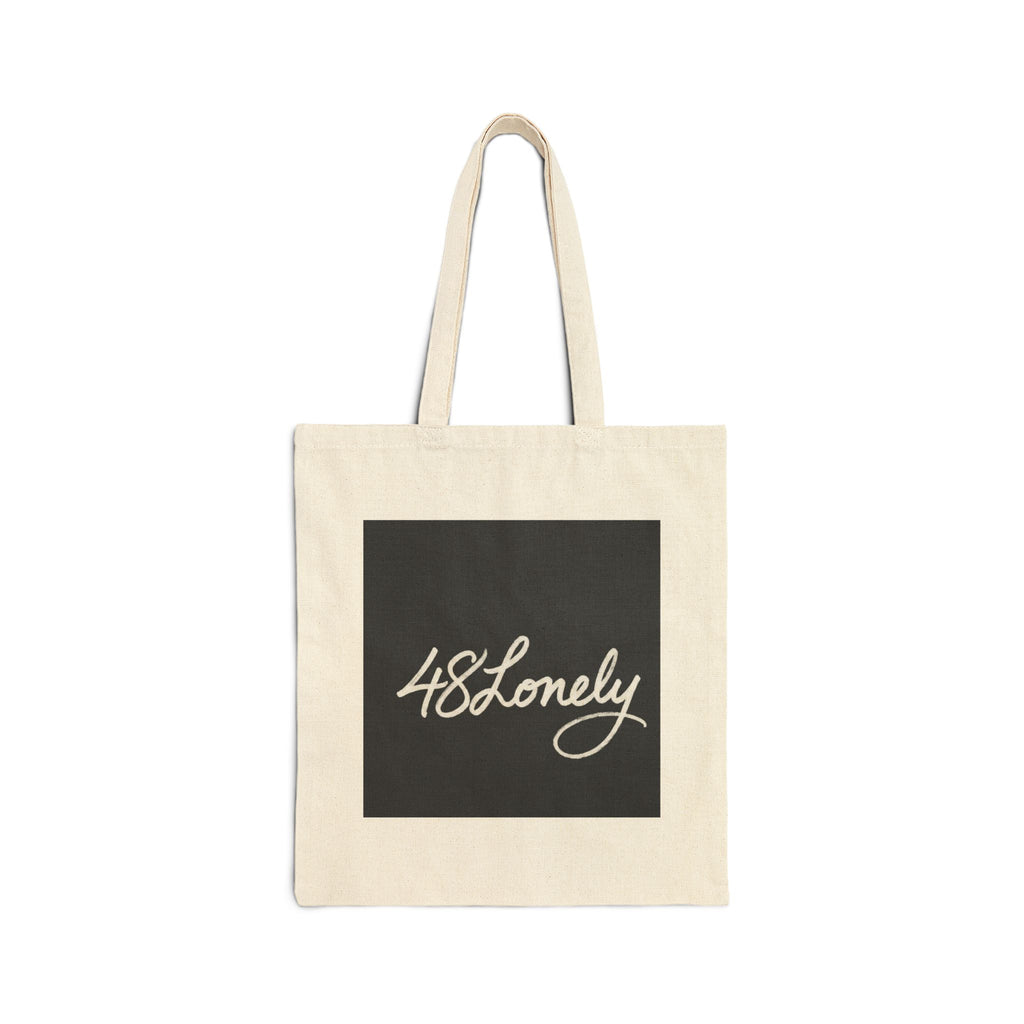 Cotton Canvas Tote Bag — 48Lonely Script Logo Eco Shopper