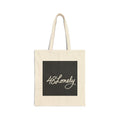 Cotton Canvas Tote Bag — 48Lonely Script Logo Eco Shopper
