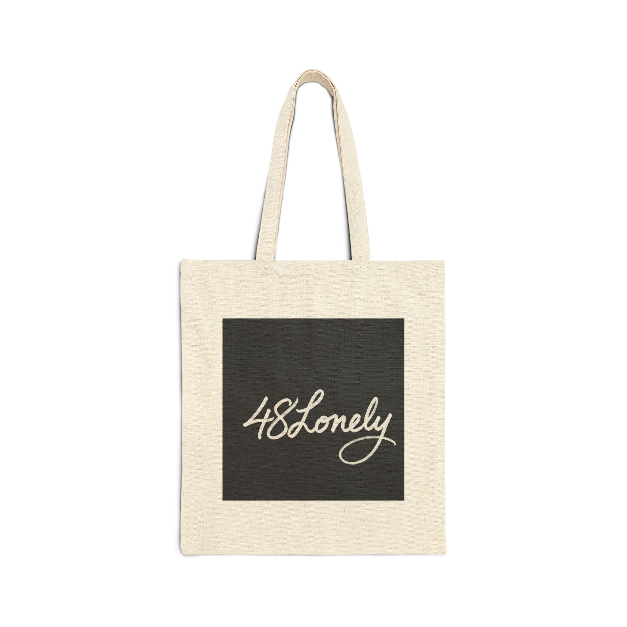 Cotton Canvas Tote Bag — 48Lonely Script Logo Eco Shopper