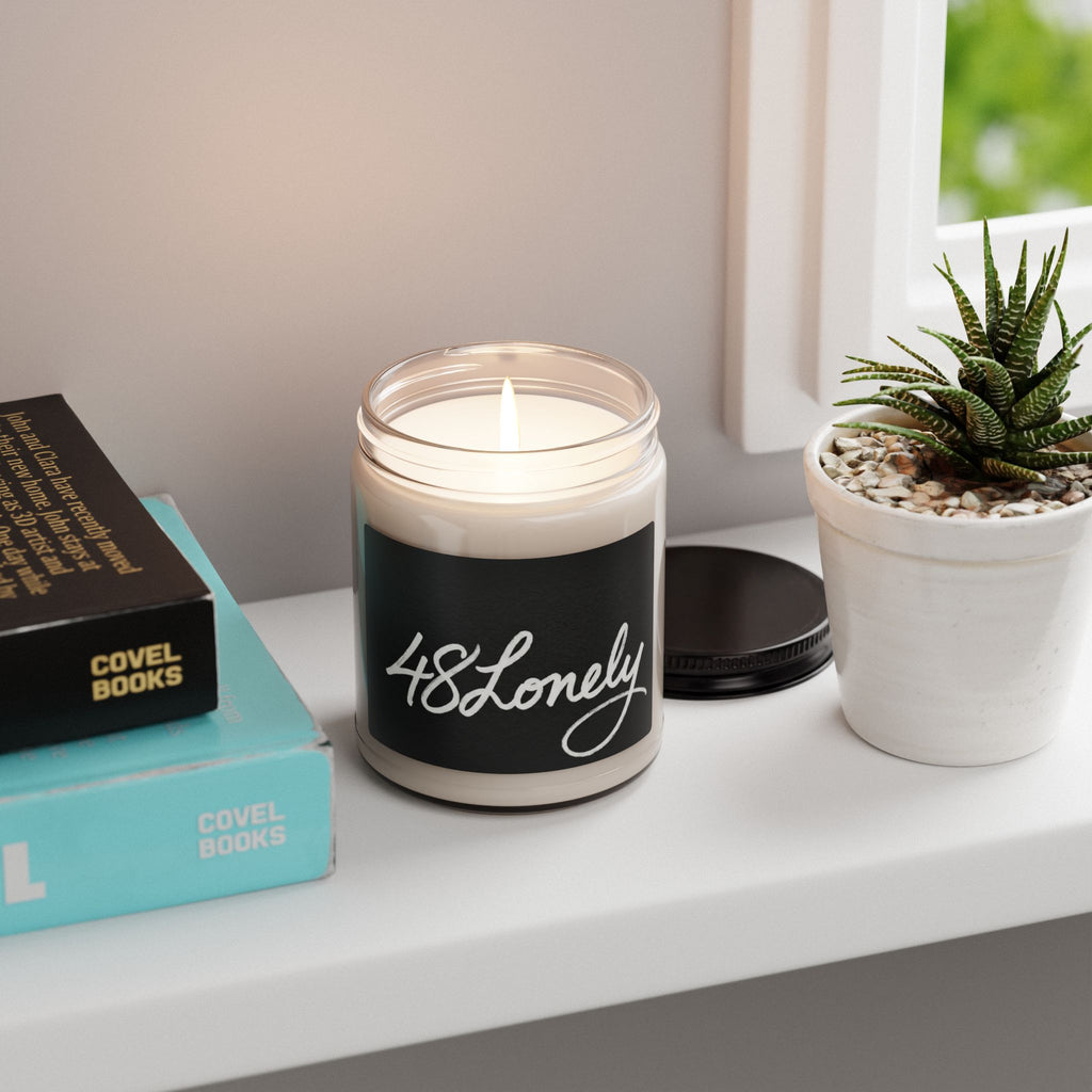 48Lonely Scented Soy Candle — 9oz Aromatherapy Candle for Relaxation & Self-Care