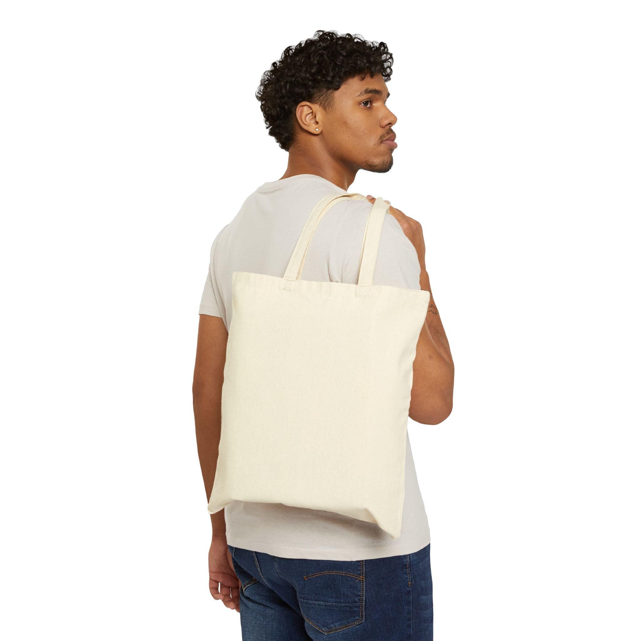 Cotton Canvas Tote Bag — 48Lonely Script Logo Eco Shopper